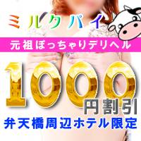 新潟ぽっちゃり 新潟元祖！ぽっちゃりデリヘル　ミルクパイ(ニイガタガンソポッチャリデリヘルミルクパイ)のナイトナビ割引