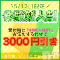 新潟手コキ 新潟風俗Noel-ノエル-(ノエル)の5月12日お店速報「⚠️緊急告知⚠️超お得な《体験新人割開催》総額3000円引き‼️」