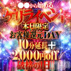 新潟デリヘルMelt(メルト)の8月28日お店速報「🌟本日限定🌟＋10分さらに2000円OFFのゲリライベント開催中!!」