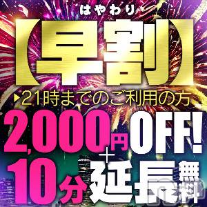 新潟デリヘル(ラスベガス)の2025年5月1日お店速報「☆告知☆5/1は激熱赤字覚悟の早割りイベント 開催 」