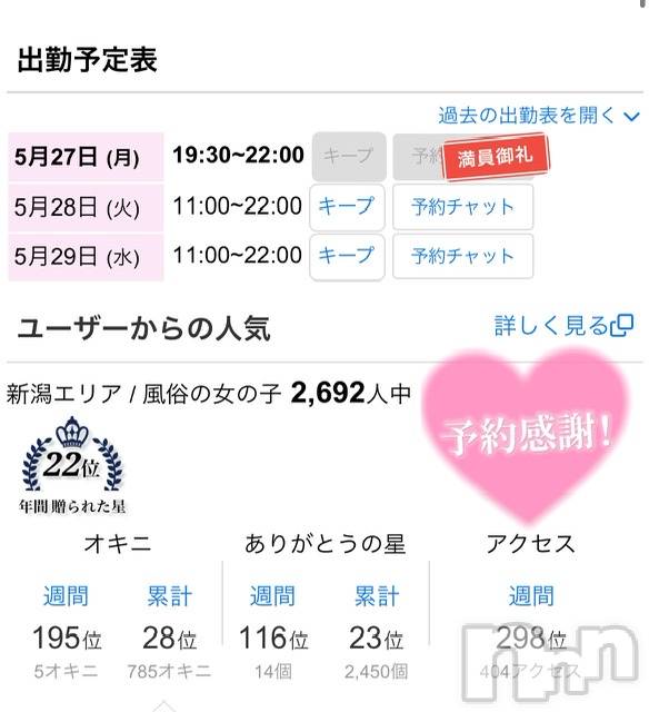新潟手コキCherish Amulet(チェリッシュ アミュレット)のあ★(21)の2024年5月27日写メブログ「出勤します！♡♡♡」