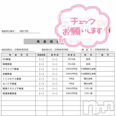 新潟人妻デリヘル 新潟の可憐な妻たち～秘密の逢瀬～(ニイガタノカレンナツマタチ～ヒミツノオウセ～) 由良 泉(32)の5月7日写メブログ「検査結果🏥🎀」