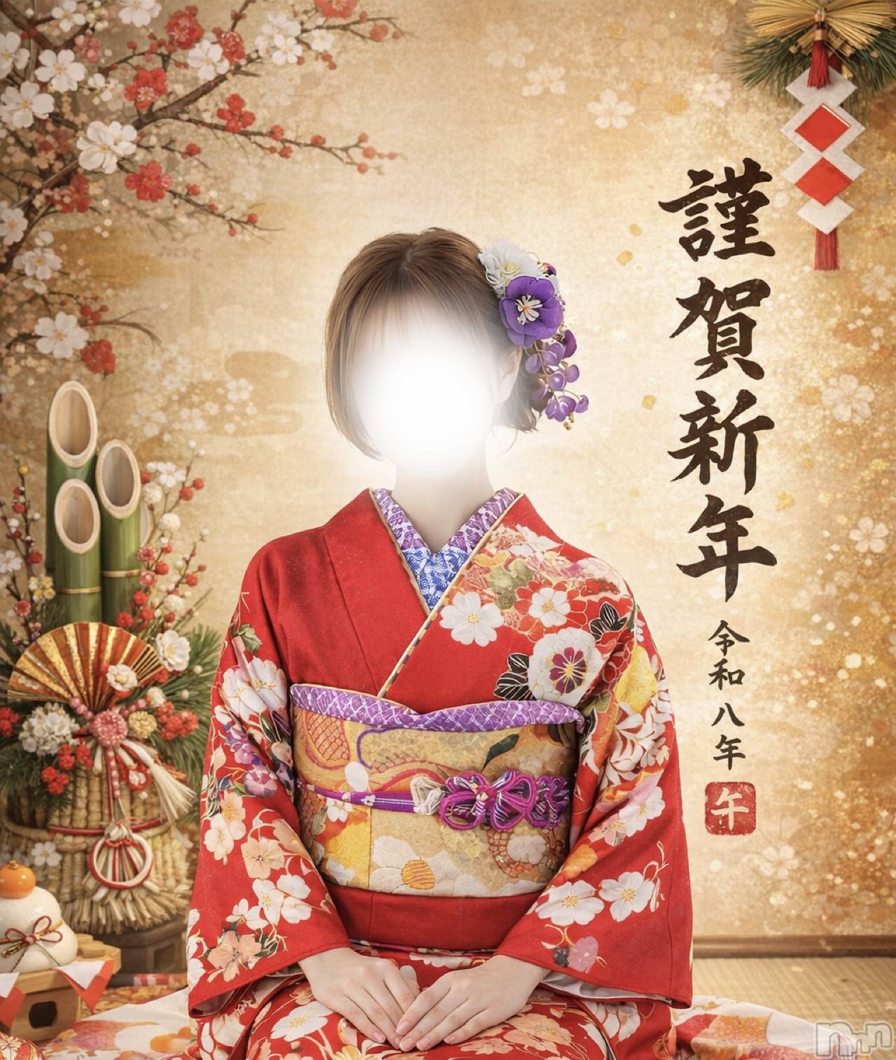 長岡デリヘルMimi(ミミ)はるあ★殿堂RANK対象外★(20)の2026年1月1日写メブログ「新年のご挨拶🎠🩷」