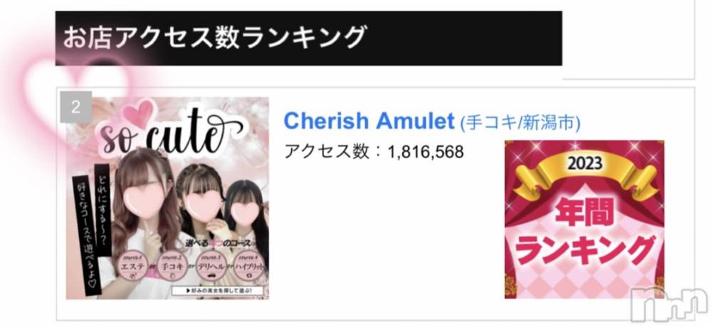 新潟手コキCherish Amulet(チェリッシュ アミュレット) こはく★(28)の2月2日写メブログ「とうとう出たね。。。」