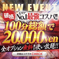 上越デリヘル わちゃわちゃ(ワチャワチャ)の5月21日お店速報「オープニングイベント第3弾！衝撃の最強コスパでお届け致します♬」
