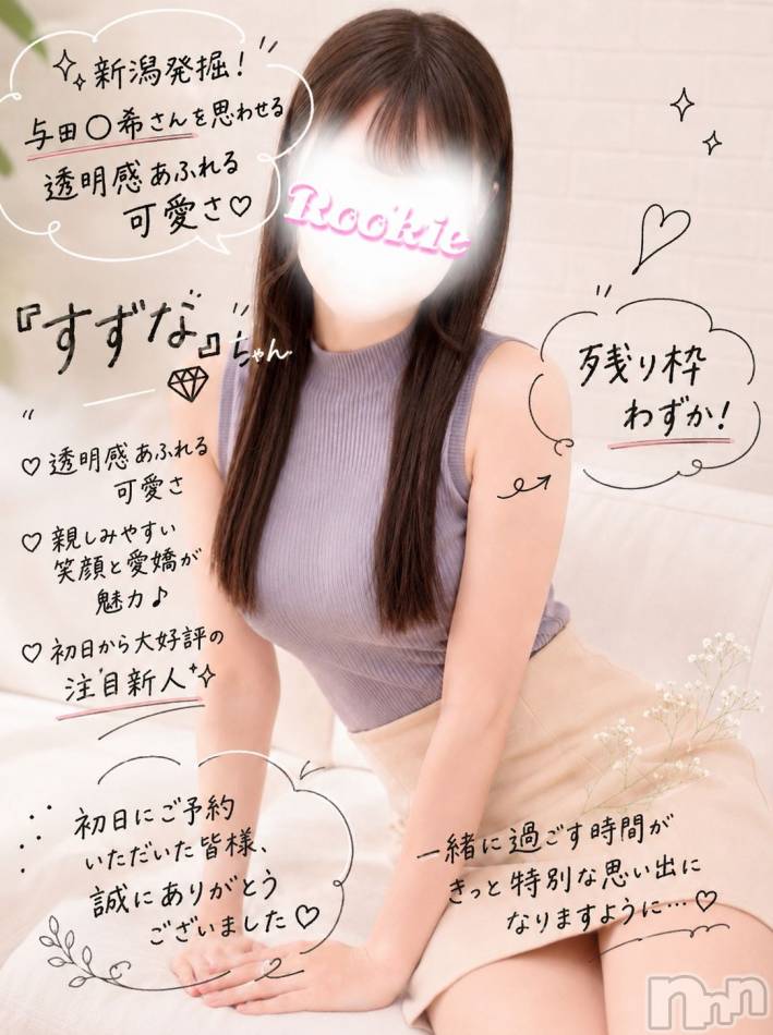 長岡デリヘル(ルーキー)の2026年7月10日お店速報「🌸 初日完売御礼！本日出勤2日目 残り枠わずか！ 🌸すずなちゃん💎」