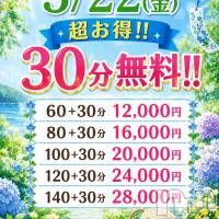新潟デリヘル 新潟市鳥屋野潟ちゃんこ(ニイガタシトヤノガタチャンコ)の5月20日お店速報「5/22　一撃⚡イベント」