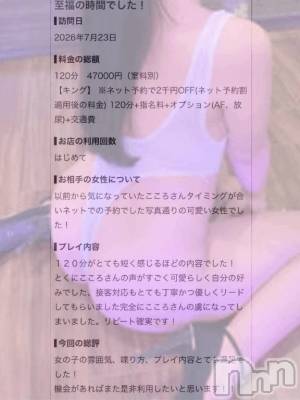 新潟デリヘル Las Vegas(ラスベガス) こころ(23)の8月6日写メブログ「口コミありがとう～」