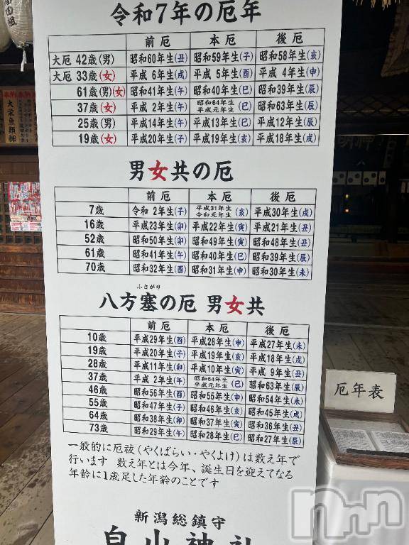 新潟デリヘル五十路マダム新潟店(カサブランカグループ)(イソジマダムニイガタテン) 夏目みな(51)の5月25日写メブログ「後厄」