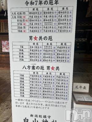 新潟デリヘル 五十路マダム新潟店(カサブランカグループ)(イソジマダムニイガタテン) 夏目みな(51)の5月25日写メブログ「後厄」