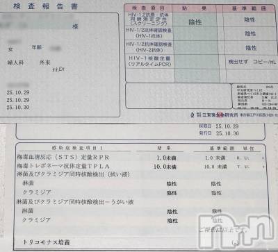 新潟デリヘル A(エース) まいか(A)(22)の11月1日写メブログ「検査結果🍀」
