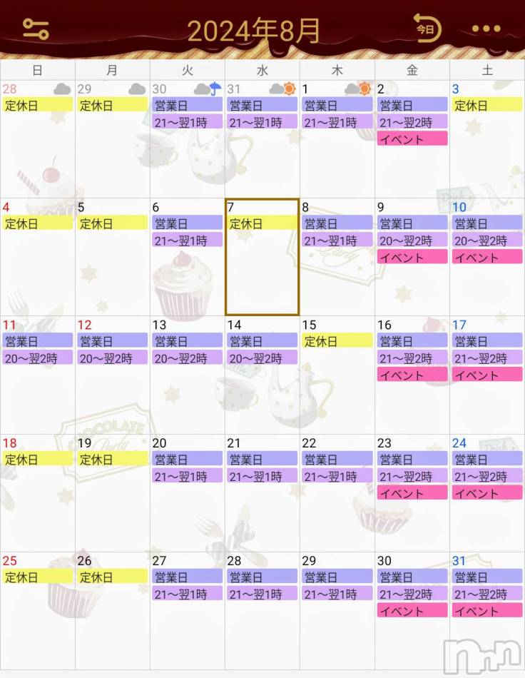 長野おっパブ(ミルキーハート)の2024年8月12日お店速報「本日の出勤」