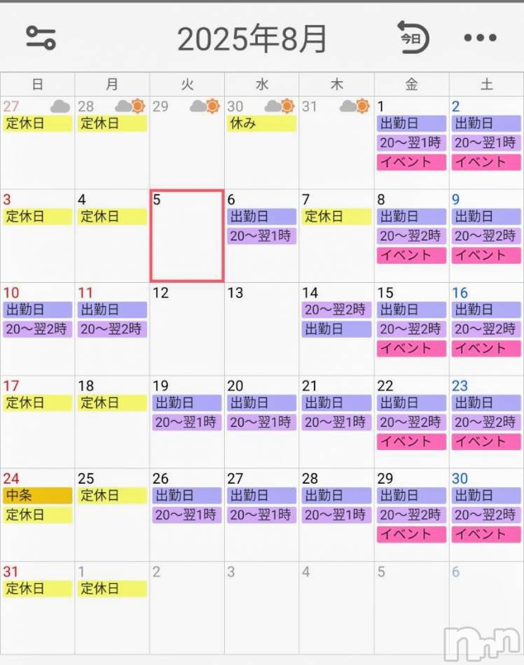 長野おっパブ(ミルキーハート)の2025年7月31日お店速報「7月31日 21時11分のお店速報」