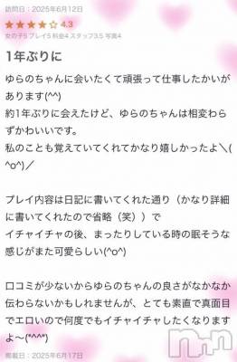 新潟デリヘル Las Vegas(ラスベガス) ゆらの(20)の6月17日写メブログ「💌本指様クチコミお礼💌」