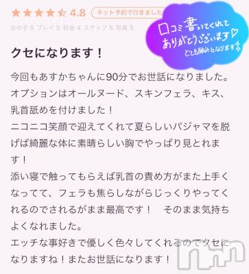 新潟手コキ sleepy girl(スリーピーガール) あすかちゃん(23)の8月14日写メブログ「口コミありがとう♡」
