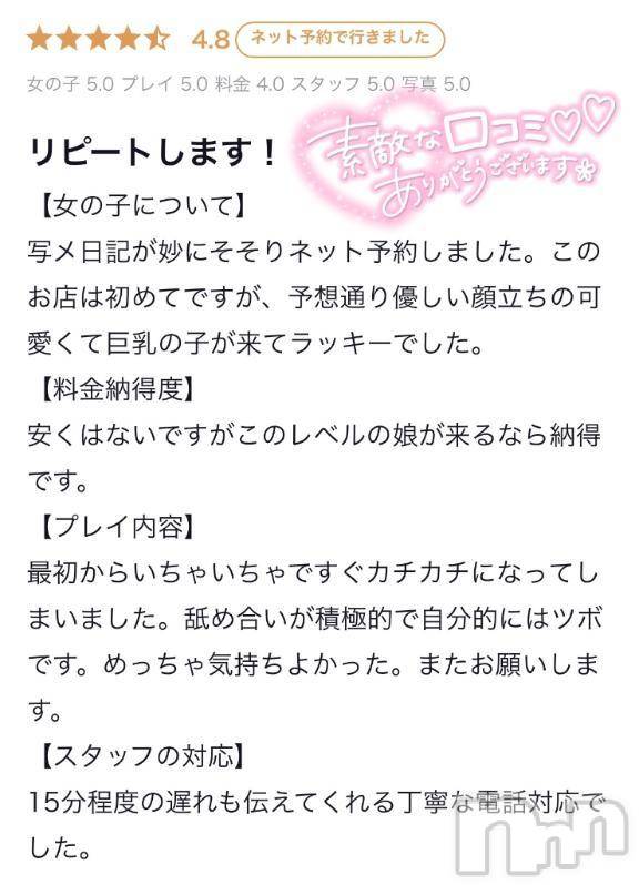 新潟デリヘル新潟デリヘル倶楽部(ニイガタデリヘルクラブ) かな(21)の2月7日写メブログ「【お礼写メ日記】」