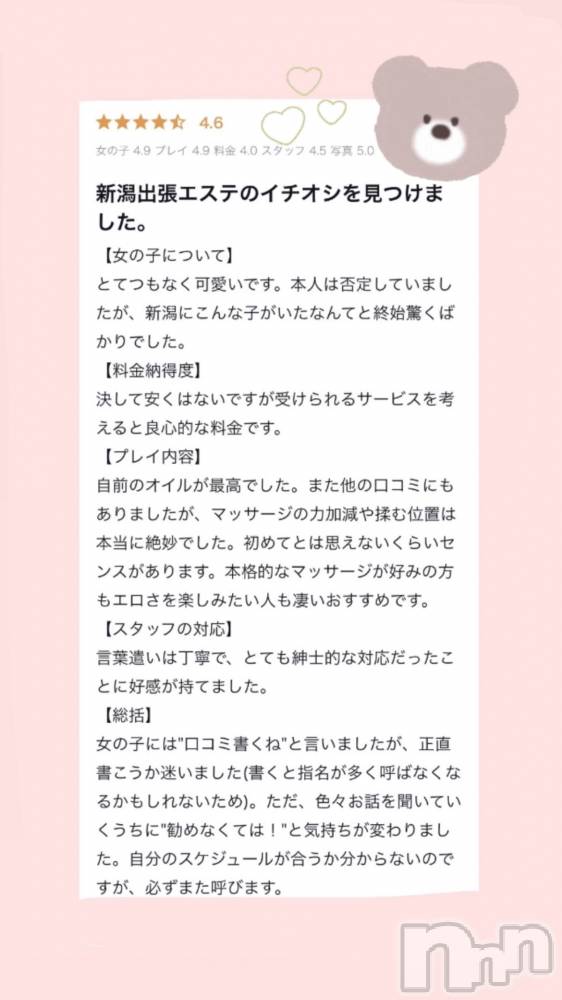 新潟風俗エステMelt(メルト) むぎ(26)の5月8日写メブログ「クチコミお礼💌  ̖́-‬」