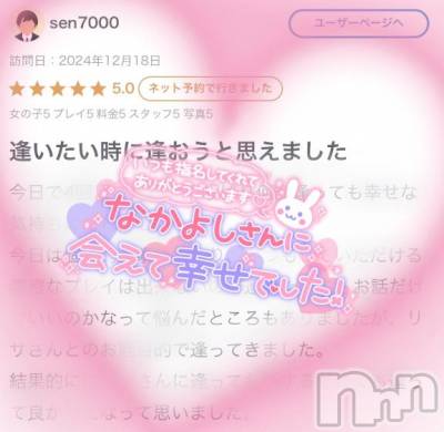 新潟ソープ 新潟バニーコレクション(ニイガタバニーコレクション) リサ(21)の12月20日写メブログ「💌口コミありがとう💌」