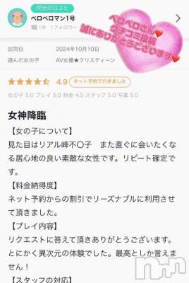 上越デリヘル RICHARD（リシャール）(リシャール) AV女優★クリスティーン(27)の10月12日写メブログ「❤️淫❤️レポート❤️」