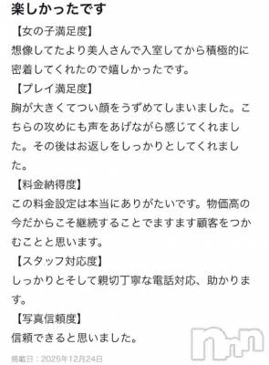新潟デリヘル 熟女の風俗 最終章(ジュクジョノフウゾクサイシュウショウ) たお(40)の12月28日写メブログ「ありがとう♡」