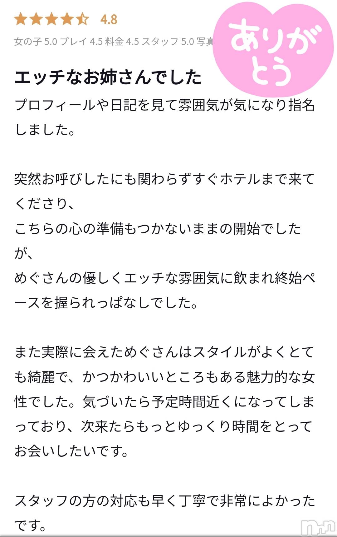 新潟風俗エステMelt(メルト)めぐ(30)の2025年1月28日写メブログ「口コミありがとう💌」