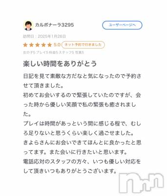 新潟デリヘル 奥様特急 新潟店(オクサマトッキュウニイガタテン) きよら(27)の1月28日写メブログ「口コミありがとう♡」