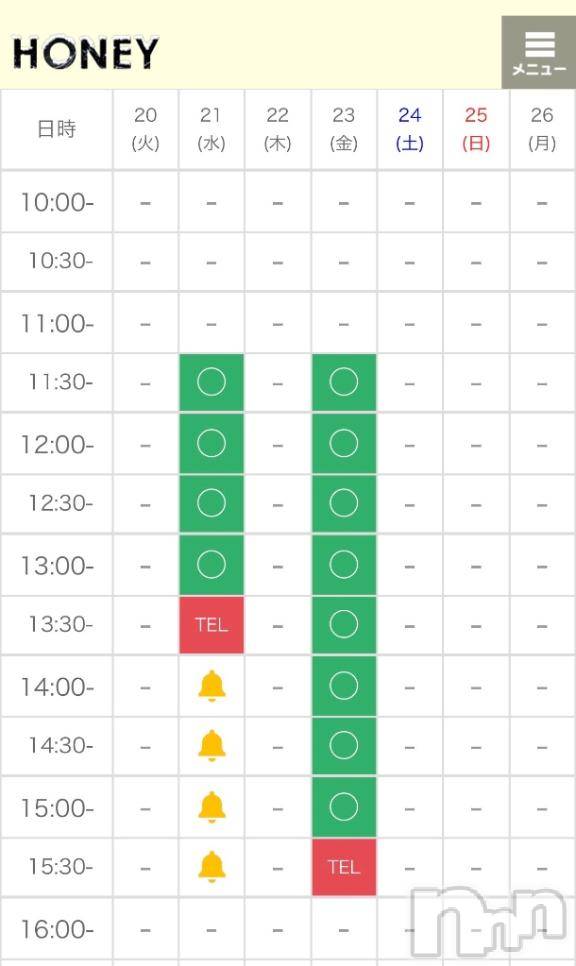 上越デリヘルHONEY(ハニー)すずは(♪)(30)の2026年1月20日写メブログ「今週の予定です🥺」