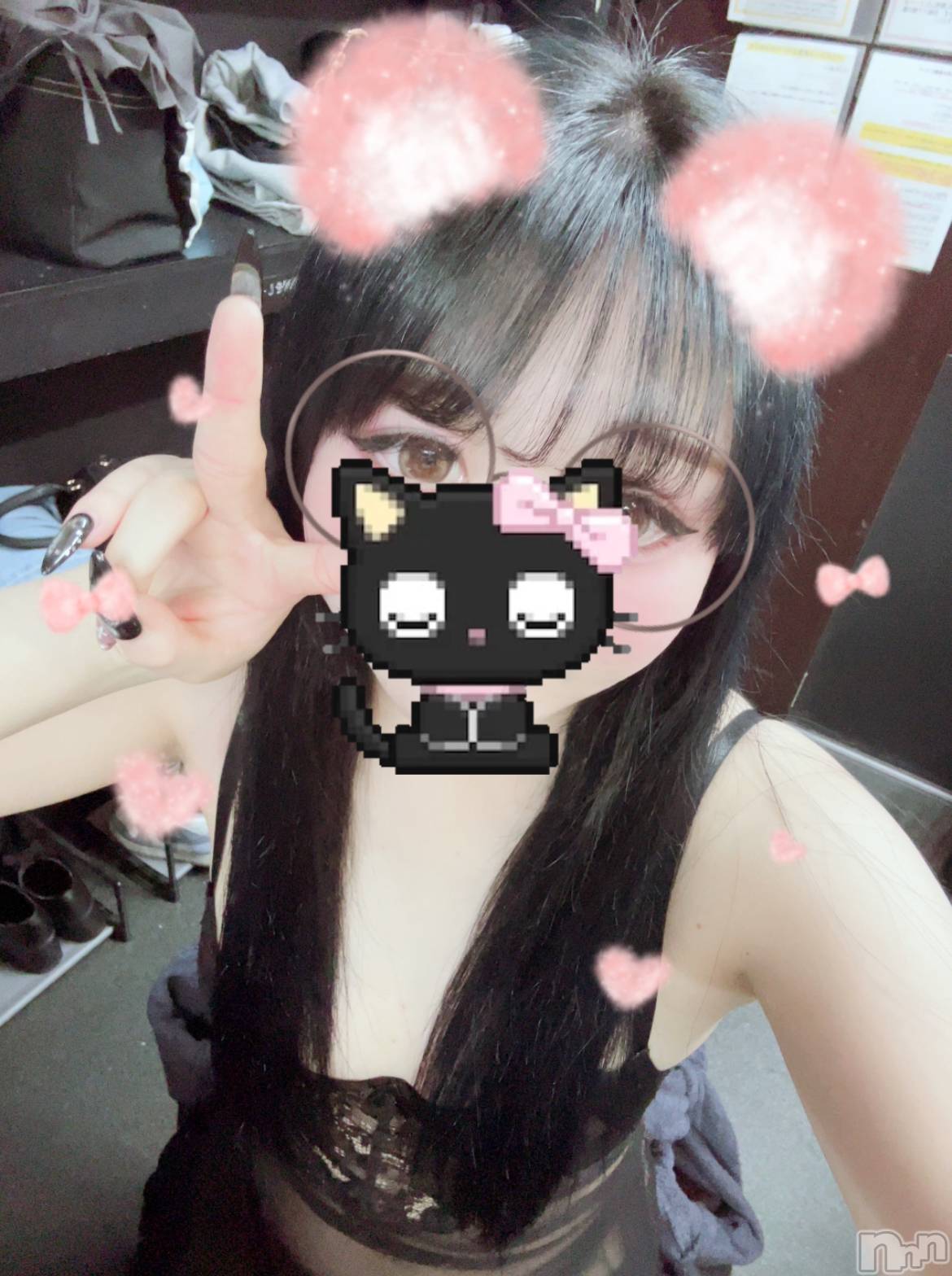 新潟おっパブSUPER ANGEL(スーパーエンジェル)水野あさひ(20)の2026年4月10日写メブログ「髪色かえた🖤💙」