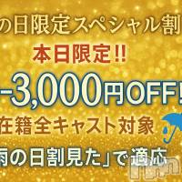 新潟デリヘル Abel-アベル-(アベル)の12月11日お店速報「Abel❣️ ✨雨の日限定スペシャル割✨」