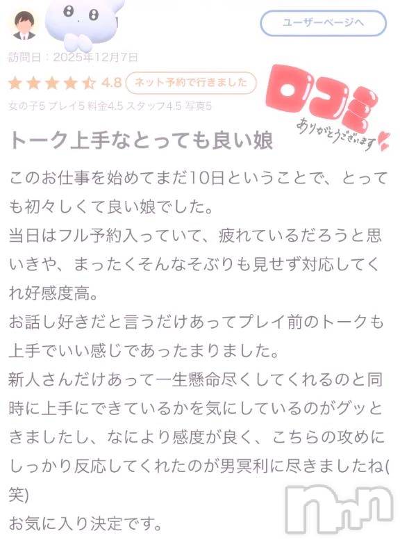 三条デリヘル新潟デリヘル倶楽部　三条店(ニイガタデリヘルクラブ　サンジョウテン) うさ(19)の2月13日写メブログ「【お礼写メ日記】」