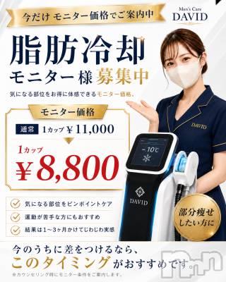 長岡市メンズエステ Men's Care DAVID(メンズケア ダヴィデ)の店舗イメージ3枚目「脂肪冷却で部分痩せ★現在モニター様大募集中！！」