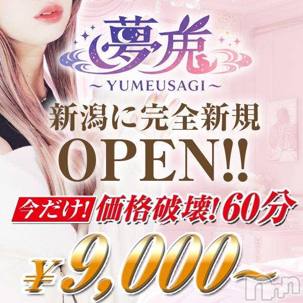 新潟デリヘル(ユメウサギ)の2026年5月22日お店速報「オープニングキャンペーン！【お試し価格】60分9000円～！」