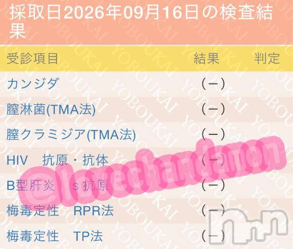 上越デリヘルRICHARD（リシャール）(リシャール)華月ももな(26)の2026年9月19日写メブログ「🍑💉定期検査💉🍑」