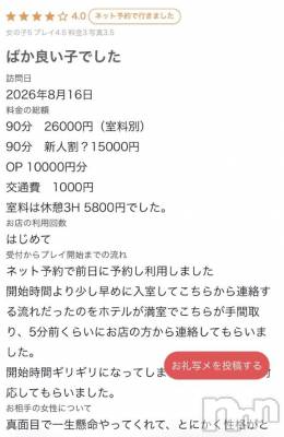 新潟デリヘル Melt(メルト) 【新人】みお(18)の8月21日写メブログ「【お礼写メ日記】ありがとうございます😭😭😭」