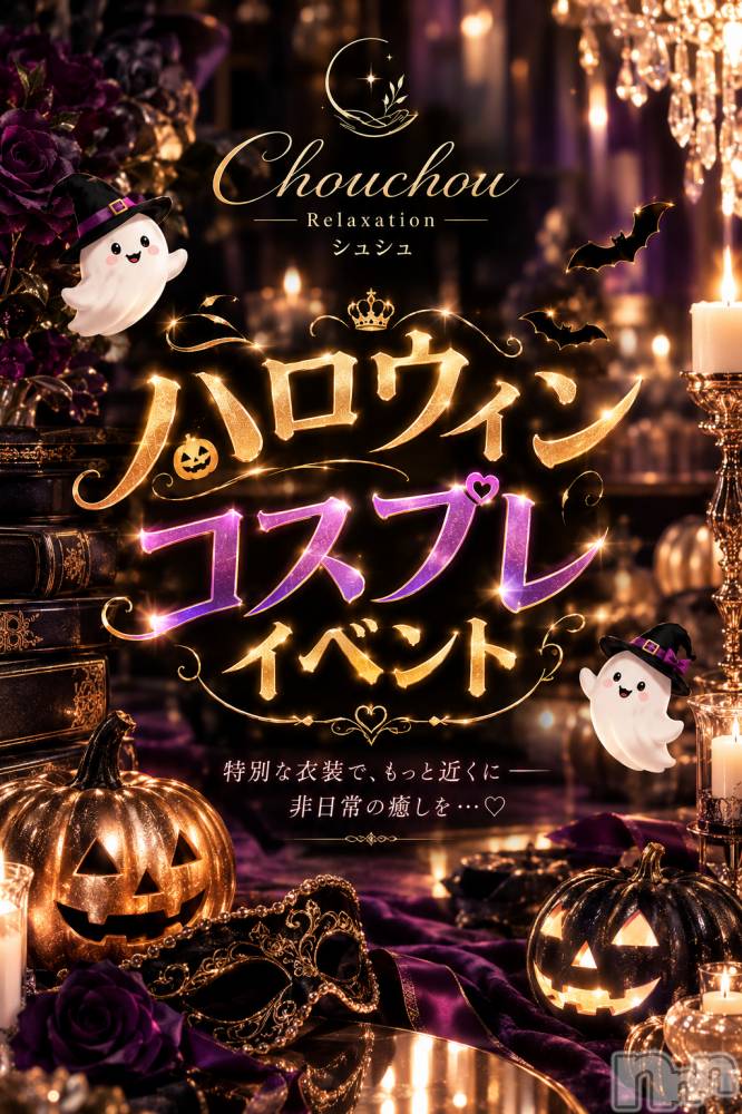 新潟メンズエステリラクゼーションchouchou-シュシュ-(リラクゼーションシュシュ) れいなの10月15日写メブログ「ハロウィンイベント🎃👻」