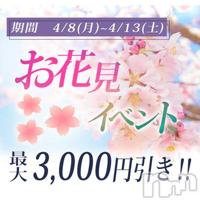 新潟デリヘル(ビアンカニイガタテン)の2024年4月8日お店速報「＊＊お花見キャンペーン開催！＊＊」