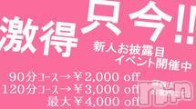 上田発デリヘル(バイブル～オクサマノセイショ～)の2016年11月27日お店速報「お客様大感謝祭♪本日最終日！！！」