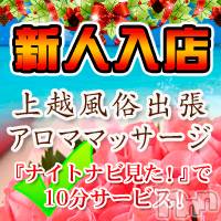 上越風俗エステ(ジョウエツフウゾクシュッチョウアロママッサージ)の2013年7月12日お店速報「週末はスッキリしましょう」