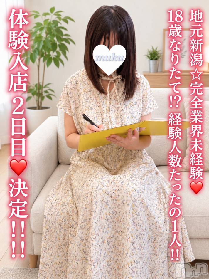 長岡デリヘル(ジュンムク)の2026年9月9日お店速報「体験入店2日目決定!!!!ダイヤの原石!!完全未経験18歳【ここちゃん】」
