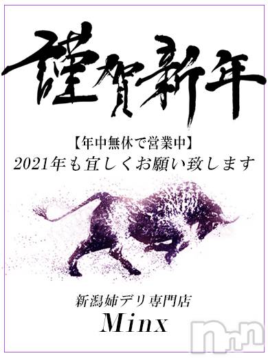 新潟デリヘル(ミンクス)の2021年1月1日お店速報「新年も当店イチオシ極上美女14名出勤☆全コース2000円でお得に姫初め♪」