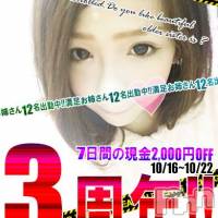 新潟デリヘル Minx(ミンクス)の10月19日お店速報「期間限定イベントで今宵もお得にヌケる♪」