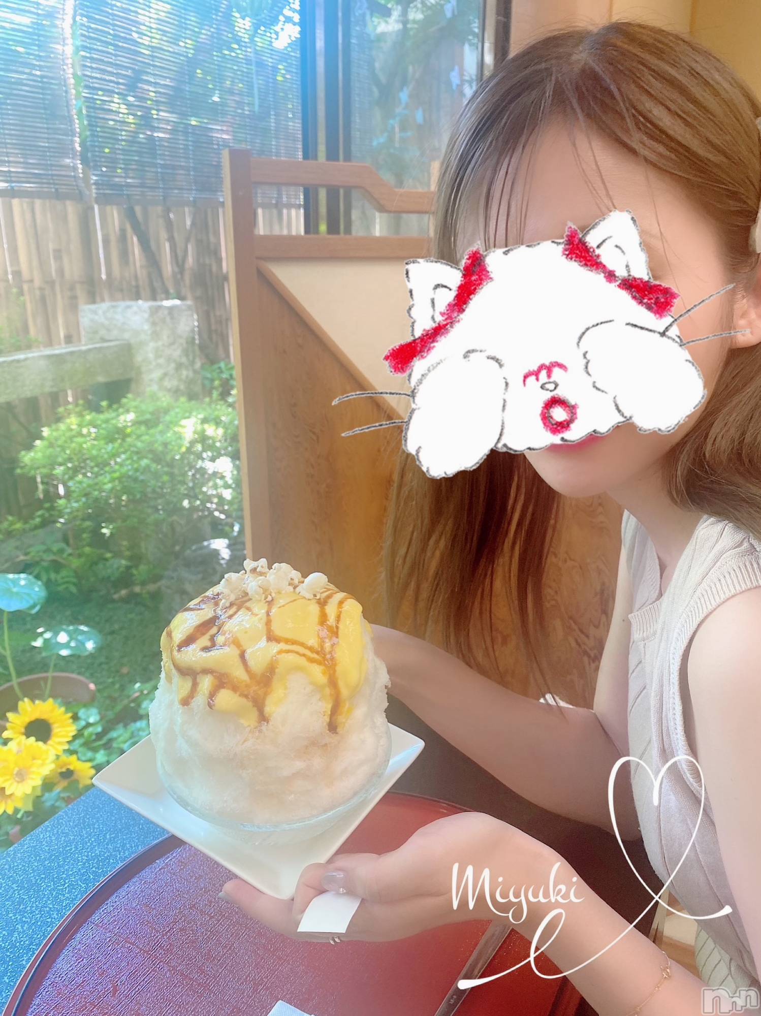 新潟人妻デリヘルLOVE AFFAIR～秘密のデート(ラブアフェア～ヒミツノデート)美雪さん【♪♪♪】(35)の2021年8月4日写メブログ「念願のかき氷！！2時間待ち！！*.+ﾟ」