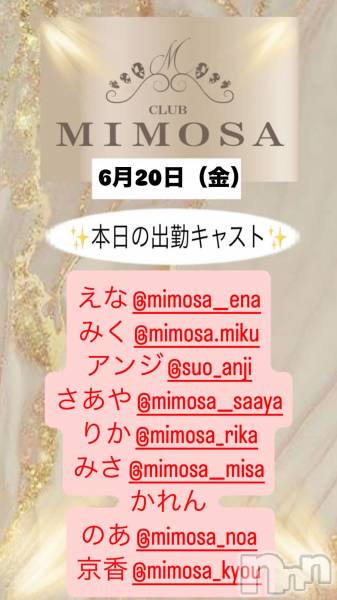 ĮХ顦CLUB MIMOSA(֥ߥ⥶)  2025ǯ620̥֥νжХ㥹‼️