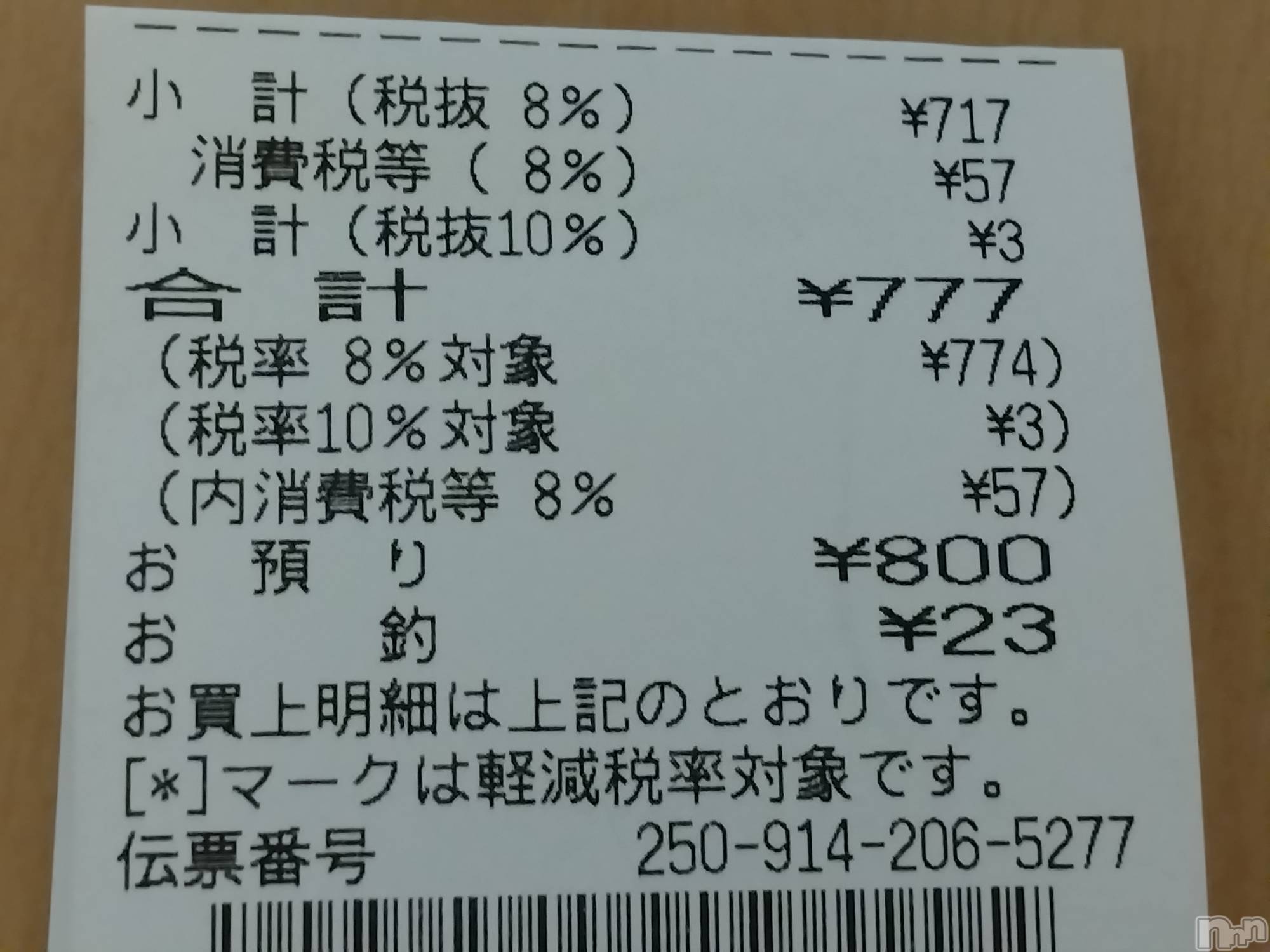 長岡人妻デリヘル人妻楼　長岡店(ヒトヅマロウ　ナガオカテン)なな(43)の2025年9月14日写メブログ「セブンのレシート！」