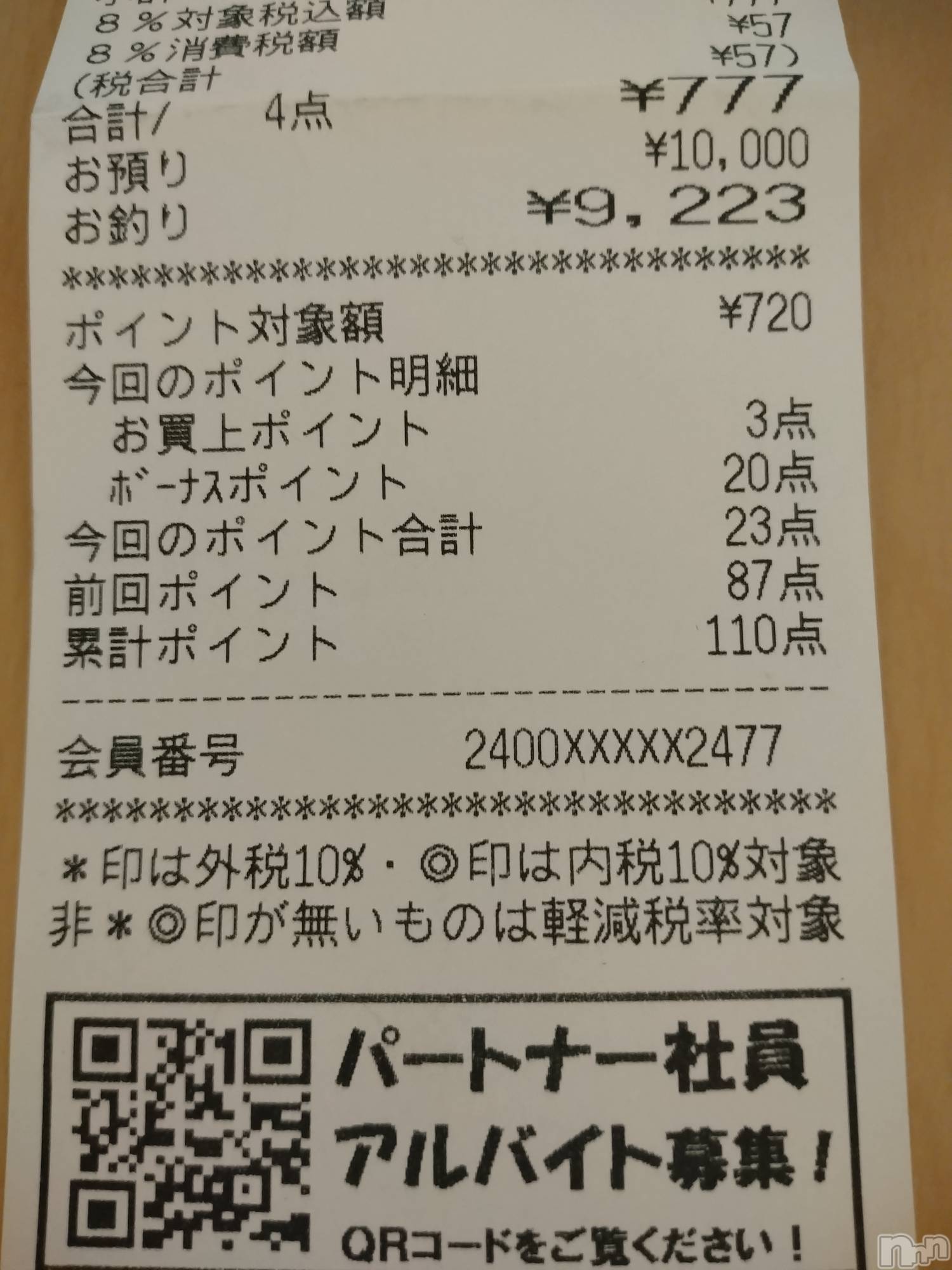 長岡デリヘル人妻楼　長岡店(ヒトヅマロウ　ナガオカテン)なな(43)の2026年7月15日写メブログ「レシートをみたら」