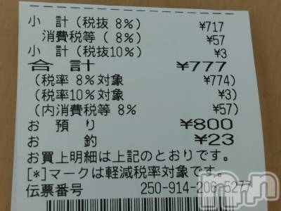 長岡デリヘル 人妻楼　長岡店(ヒトヅマロウ　ナガオカテン) なな(43)の9月14日写メブログ「セブンのレシート！」