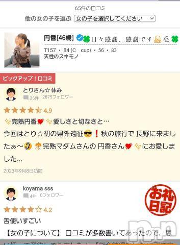 長野人妻デリヘル完熟マダム(カンジュクマダム) 円香(48)の3月28日写メブログ「目標100件です🙇✨」