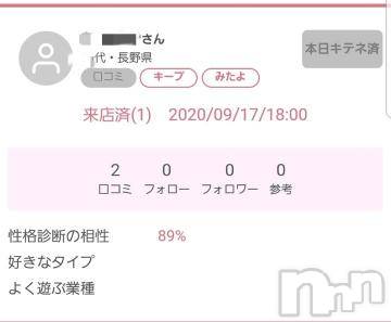 長野人妻デリヘル完熟マダム(カンジュクマダム)円香(48)の2020年9月20日写メブログ「キテネ効果が(/-＼*)」