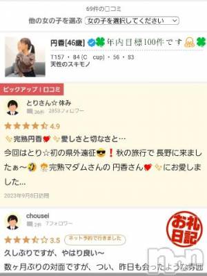 長野人妻デリヘル 完熟マダム(カンジュクマダム) 円香(48)の5月3日写メブログ「70件目をぜひ🙇✨」