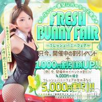 新潟ソープ 新潟バニーコレクション(ニイガタバニーコレクション)の3月11日お店速報「★フレッシュバニーフェア★」
